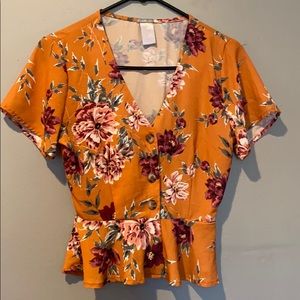 Floral crop top